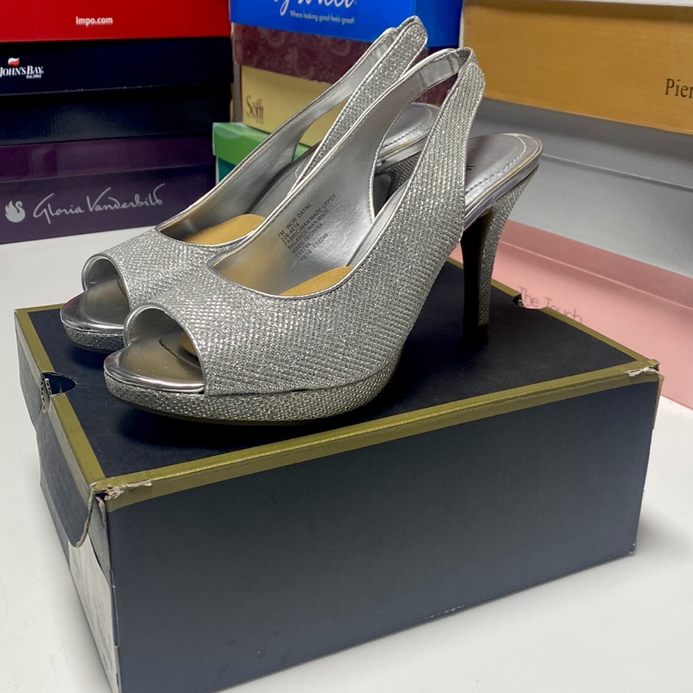 Worthington open toe heels